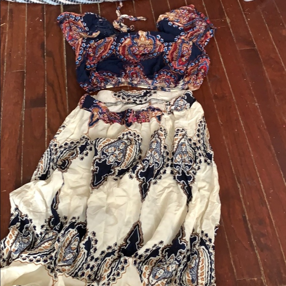 Skirt & top set